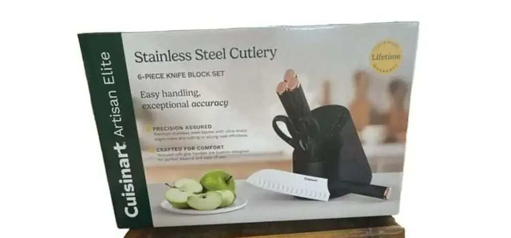 Cuisinart Artisan Elite Stainless Steel 6-Piece Knife Block Set